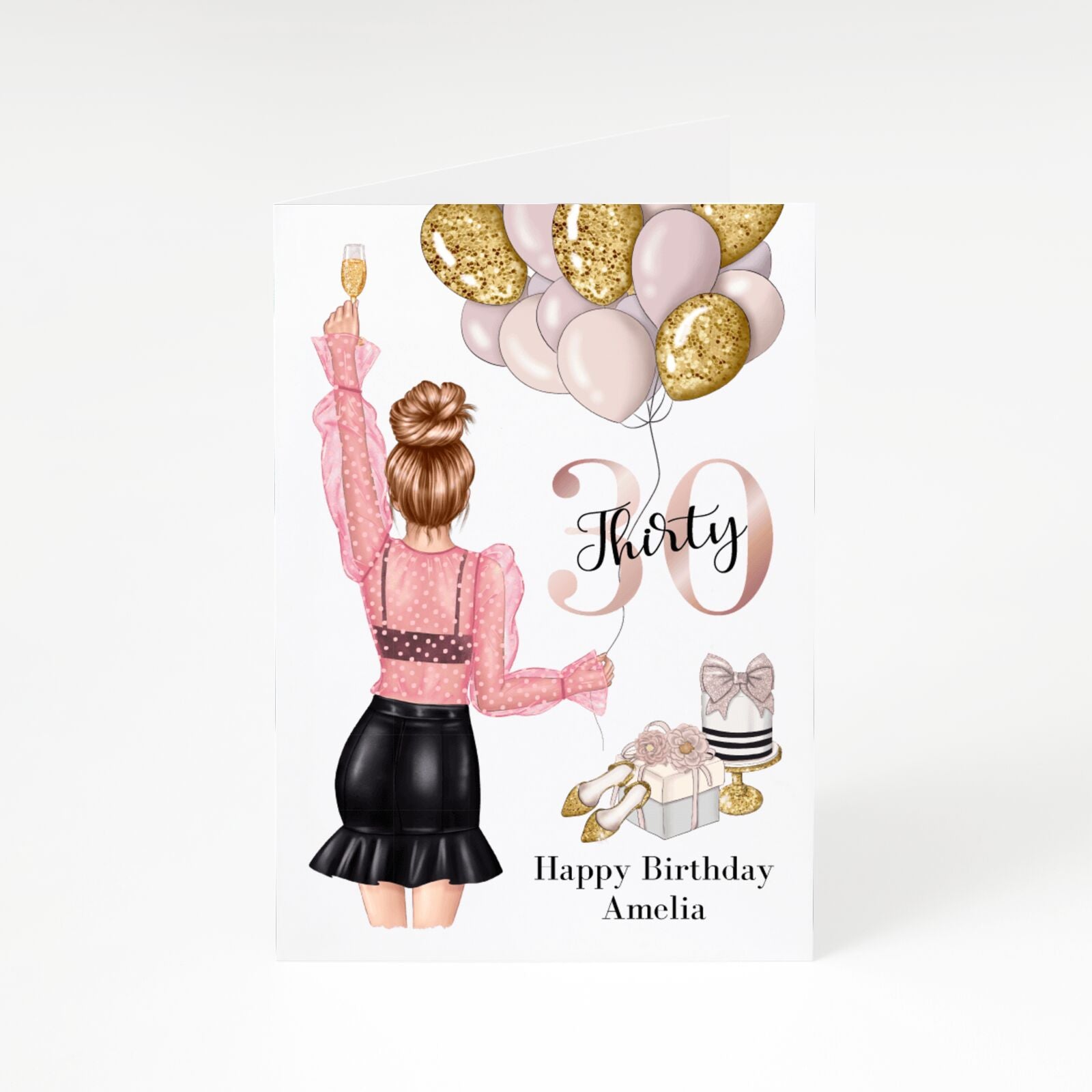 Custom Bestie Happy Birthday Greetings Card – Dyefor